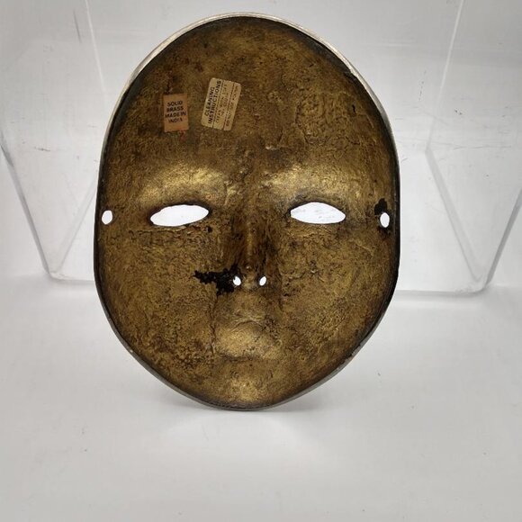 Vintage Brass Mask - Made in India - Picture 3 of 8